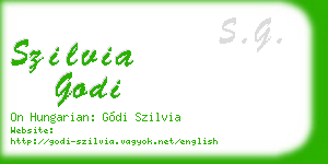 szilvia godi business card
