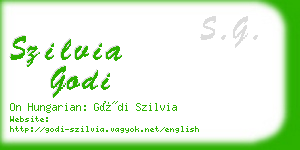 szilvia godi business card